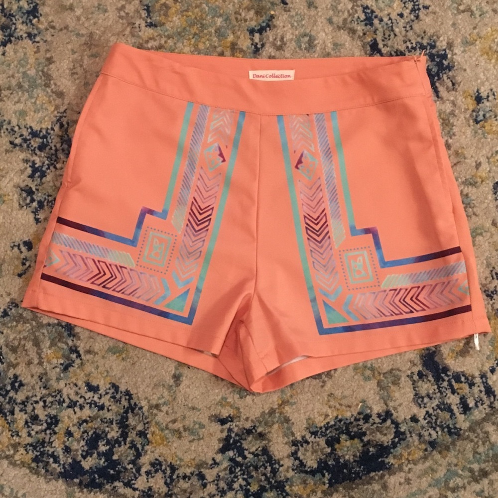 Orange Pattern shorts